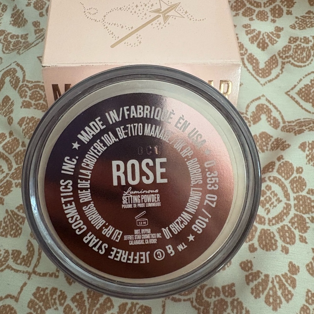New Jeffree Star Magic Star Luminous Setting Powder In Rose